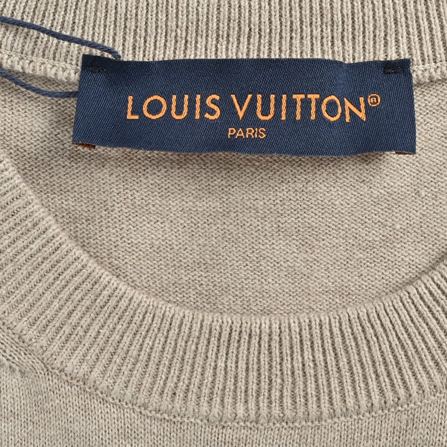 Louis Vuitton/Louis Vuitton hooked letter jacquard knitted short sleeves